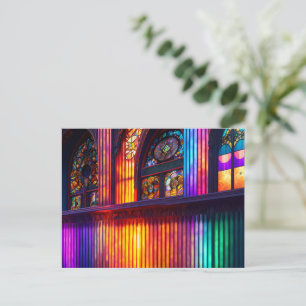 Cartão Postal Santuário Interior da Igreja Arco-Íris