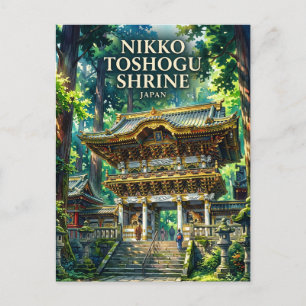 Cartão Postal Santuário Nikko Toshogu, Nikko, Prefeitura de Toch