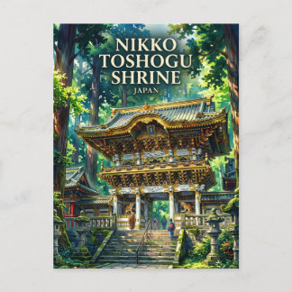Cartão Postal Santuário Nikko Toshogu, Nikko, Prefeitura de Toch