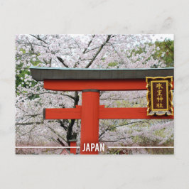 Cartão Postal Santuários e Sakura do Japão