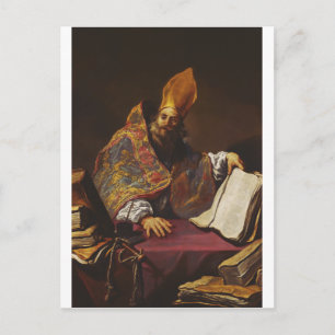 Cartão Postal São Ambrósio Pai da Igreja Católica