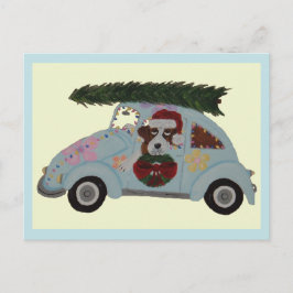 Cartão Postal São Bernardo em carro hippie no Natal