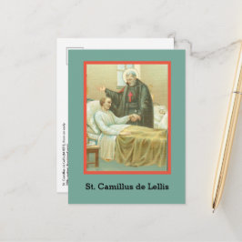 Cartão Postal São Camilo confortando um doente (M 021)