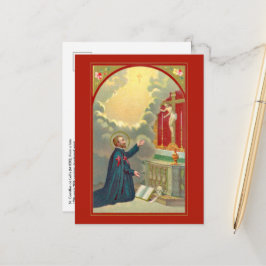 Cartão Postal São Camilo rezando diante de um Crucifixo (M 020)