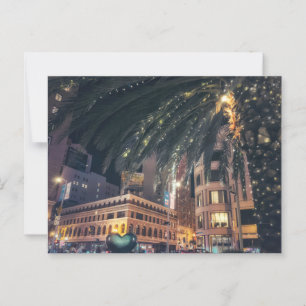 Cartão Postal São Francisco à noite vibrante com palmeira