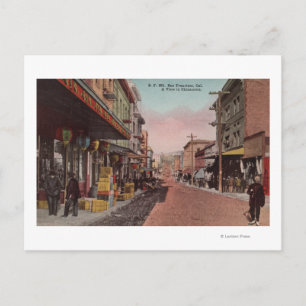 Cartão Postal São Francisco, CA Vista de Estrada de Terra do Bai