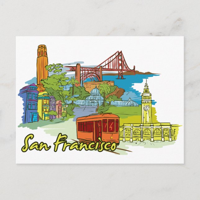 Cartão Postal São Francisco, Califórnia (Frente)