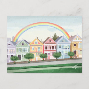 Cartão Postal São Francisco Pastel pintou damas