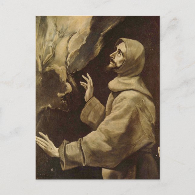 Cartão Postal São Francisco Recebendo os Estigmas por El Greco P (Frente)