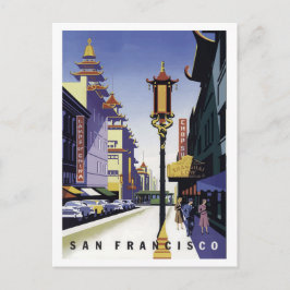 Cartão Postal São Francisco, rua urbana da cidade, bairro chinês