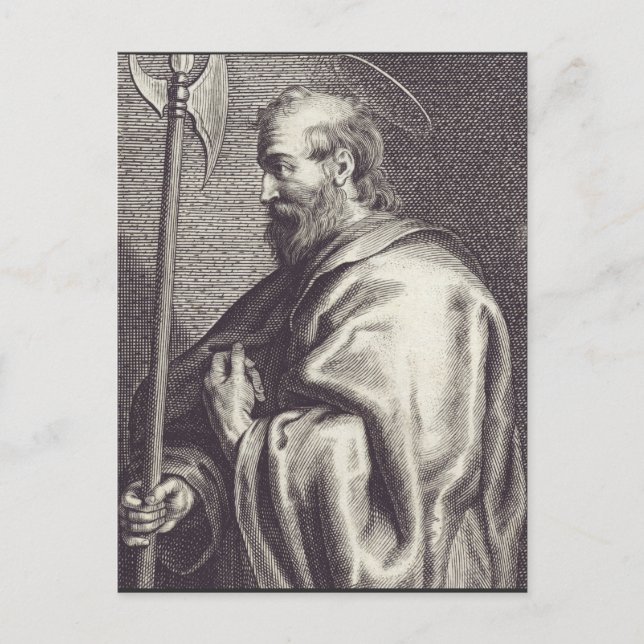 Cartão Postal São Mateus o Evangelista - Reprodução de Arte Fina (Frente)