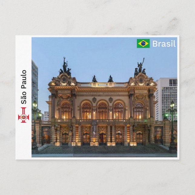Cartão Postal São Paulo - Brasil (Frente)