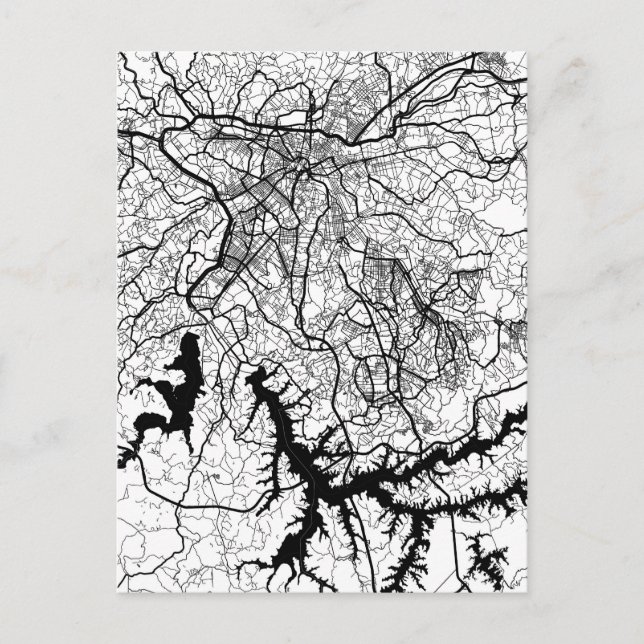 Cartão Postal São Paulo Brazil Map (Frente)