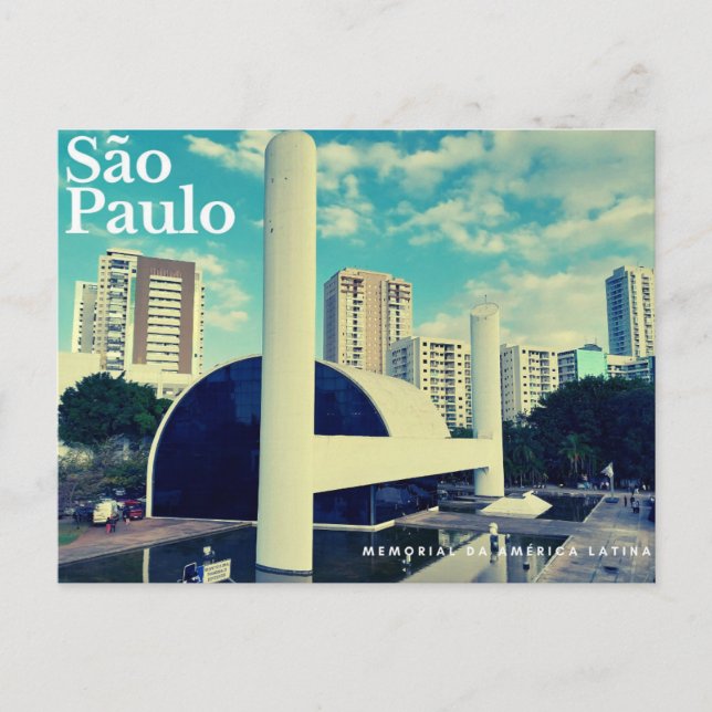 Cartão Postal São Paulo - memorial da América Latina  (Frente)