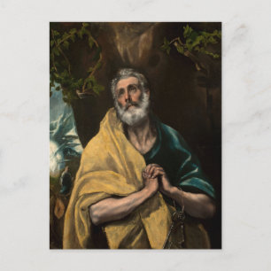 Cartão Postal São Pedro em Lágrimas por El Greco