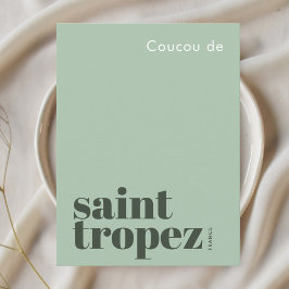 Cartão Postal São São Tropez França férias modernas
