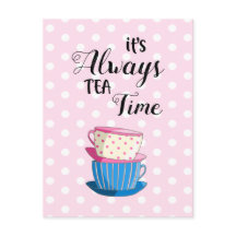 São sempre copos do Tea Time Cote