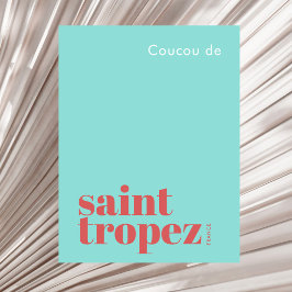 Cartão Postal São St. Tropez França férias modernas