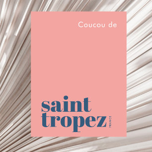 Cartão Postal São St. Tropez França férias modernas