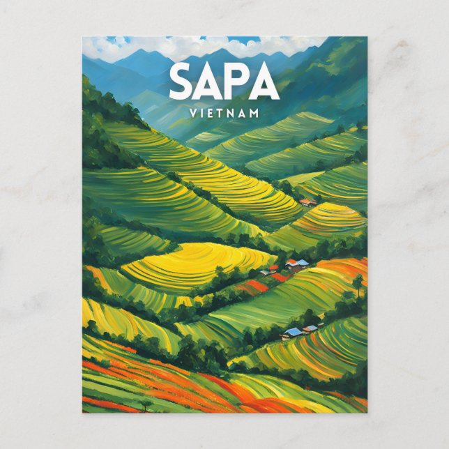 Cartão Postal Sapa Vietname (Frente)