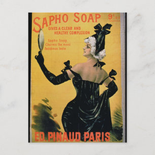 Cartão Postal Sapho Soap - Dá uma Complexação Clara e Saudáv