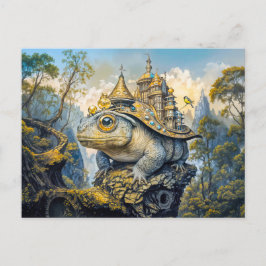 Cartão Postal Sapo castelo steampunk