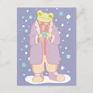 Cartão Postal Sapo Cozy Winter
