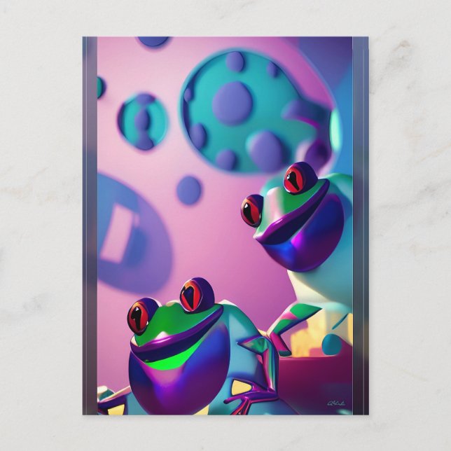 Cartão Postal Sapo de fantasia Ken Gage (Frente)