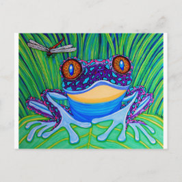 Cartão Postal Sapo de olhos claros