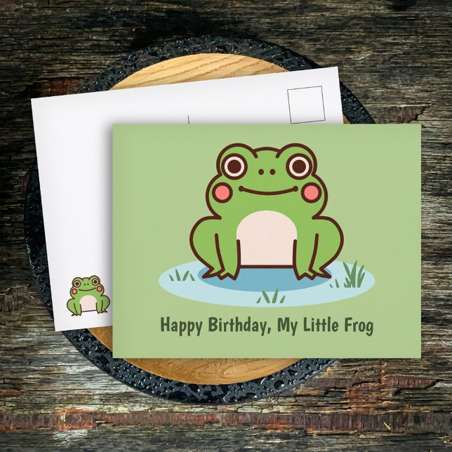 Cartão Postal Sapo Fofo  (Cute Frog Postcard)