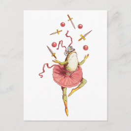 Cartão Postal Sapo malabarista