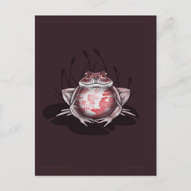 Cartão Postal Sapo Red Willow Bull (Frente)