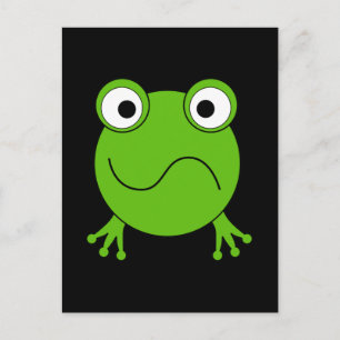 Cartão Postal Sapo verde. Parece confuso.