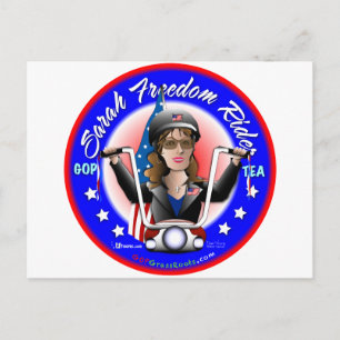 Cartão Postal Sarah Liberty Rider