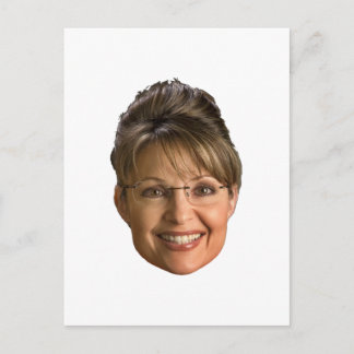 Cartão Postal sarah palin head