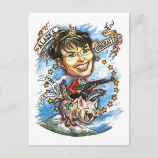Cartão Postal Sarah Palin, Rainha do Porco