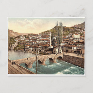 Cartão Postal Sarajcvo (i.e., Sarajevo), vista em direcção a Ali