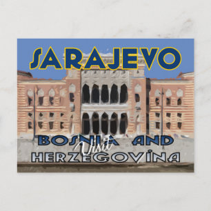 Cartão Postal Sarajevo, Visite a Bósnia e Herzegovina