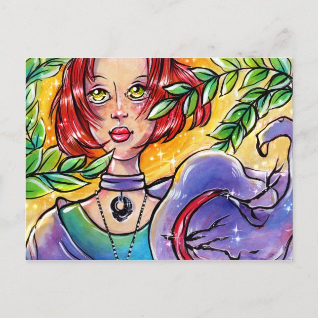 Cartão Postal Saraphin Sun Witch (Frente)