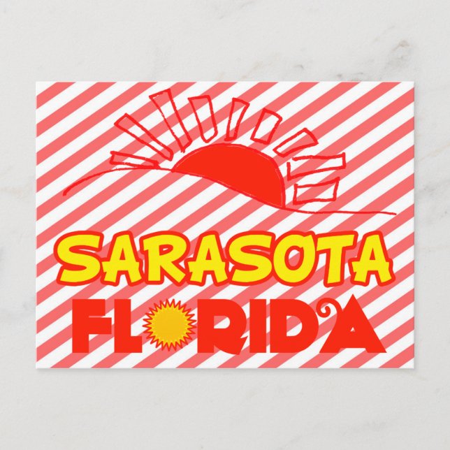 Cartão Postal Sarasota, Florida (Frente)
