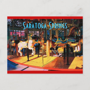 Cartão postal Saratoga Carousel