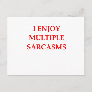 Cartão Postal sarcasmo