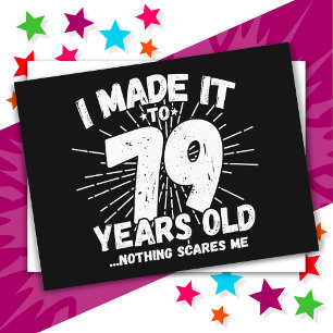 Cartão Postal Sarcastic Meme 79 Anos Engraçado 79 Aniversário