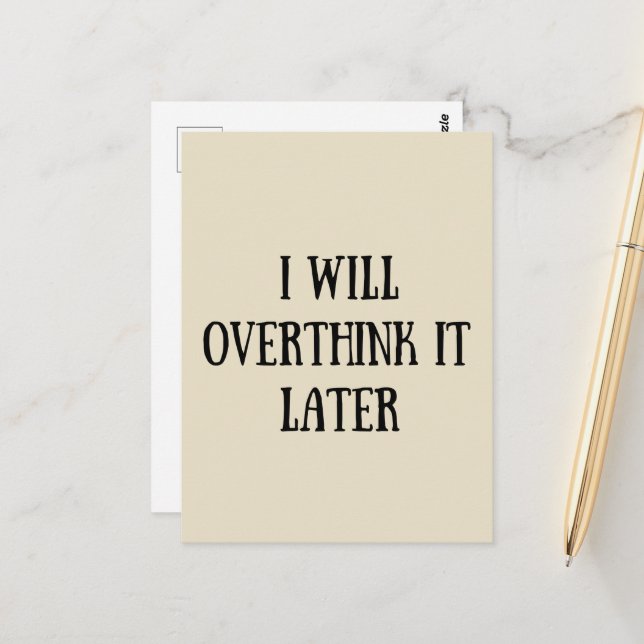 Cartão Postal Sarcástico engraçado diz citações famosas (Frente/Verso In Situ)