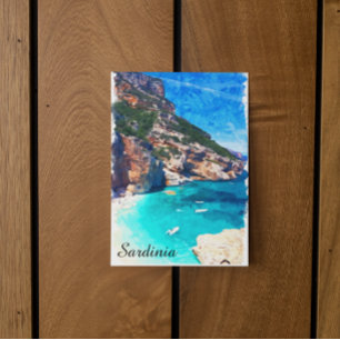 Cartão Postal Sardenha Itália — Paisagem Mediterrânica