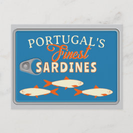 Cartão Postal Sardines Greetings Custom Portugal Tinned Fish