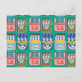 Cartão Postal Sardinha Funky Portugal 