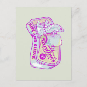 CARTÃO POSTAL SARDINHAS SONORAS E SONHOS