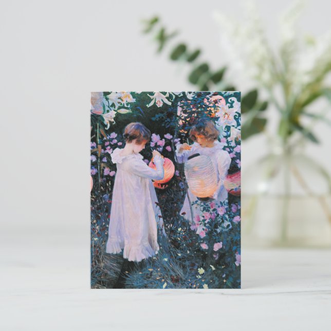 Cartão Postal Sargent - Nave, Lily, Lily Rosa (Em pé/Frente)