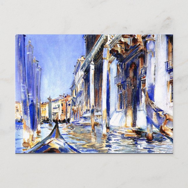 Cartão Postal Sargent - Vista do Grande Canal (Frente)